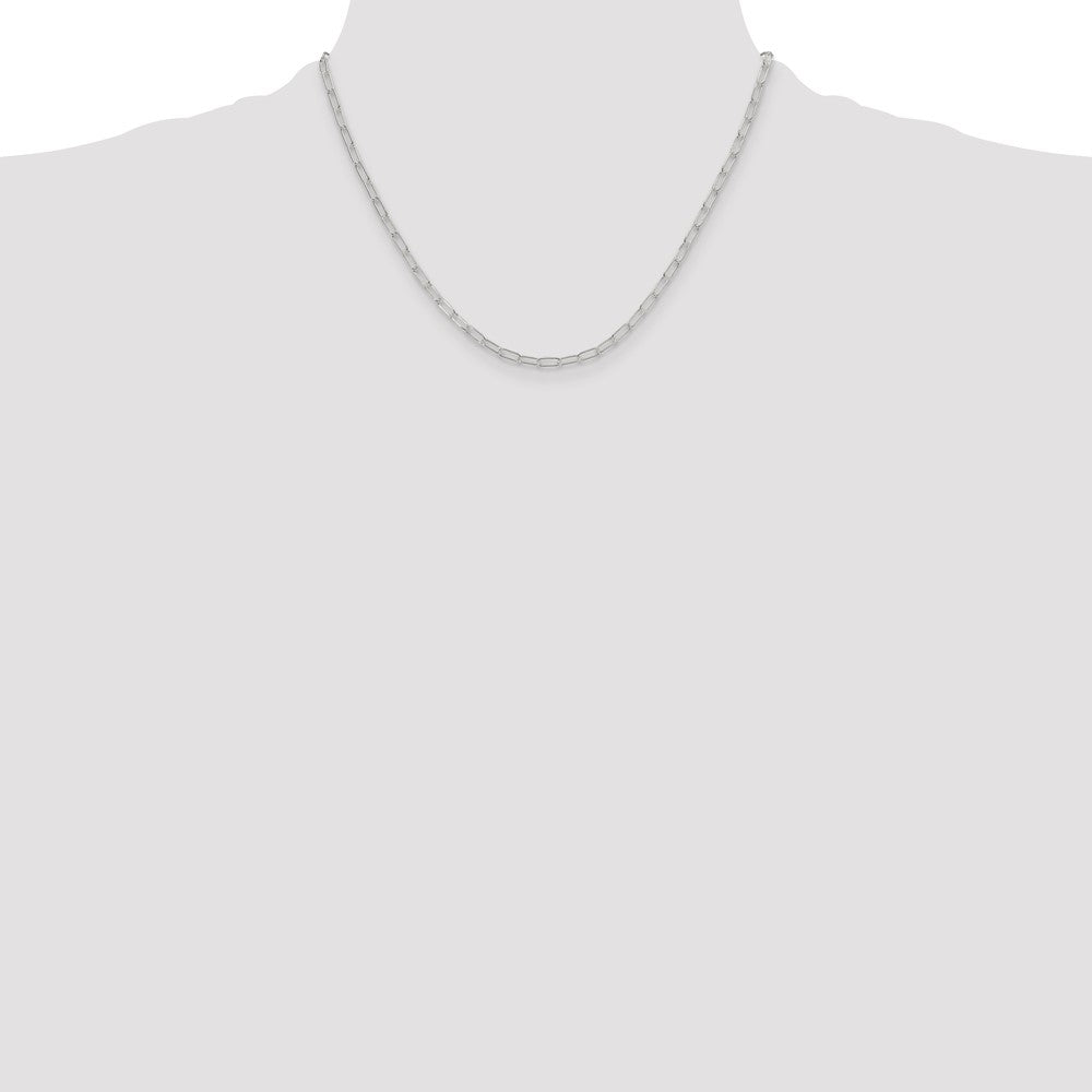 Sterling Silver Polished 2.9mm Paperclip Chain - Product Photo