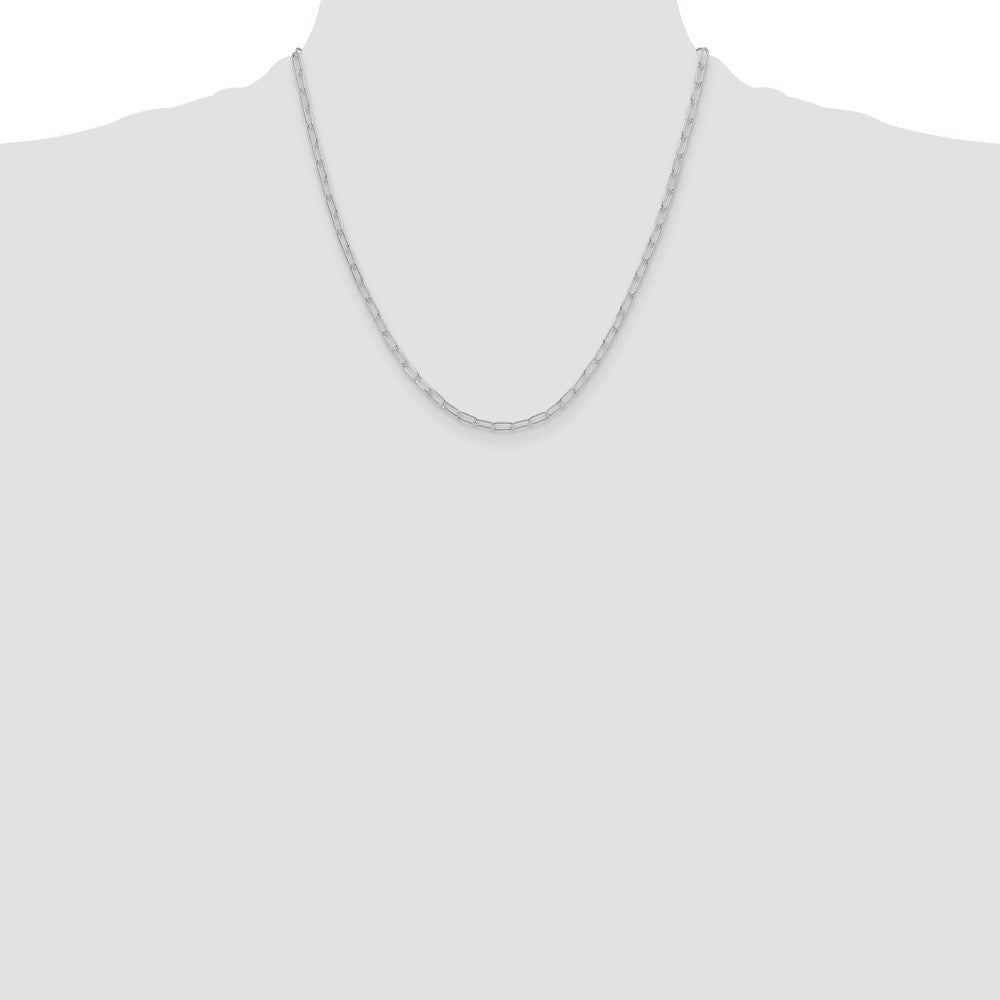 Sterling Silver Polished 2.9mm Paperclip Chain - Product Photo