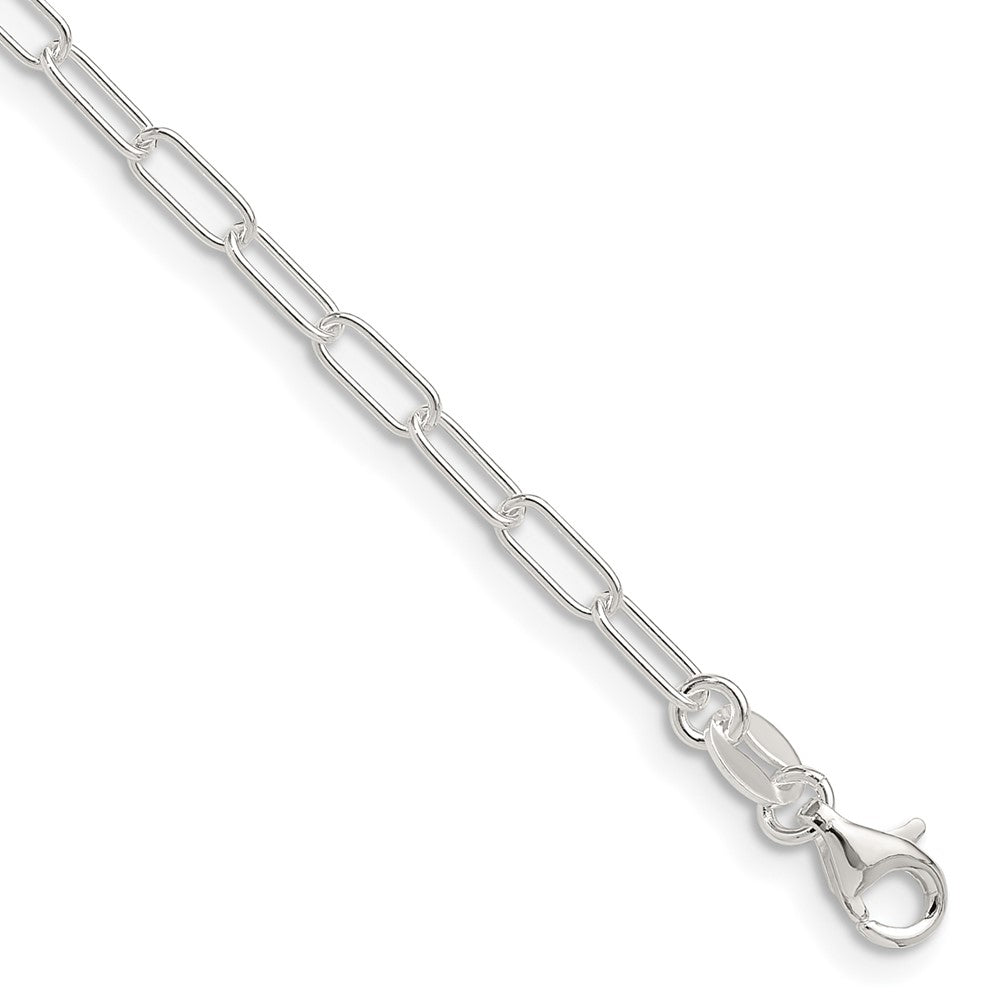 Sterling Silver Polished 2.9mm Paperclip Chain Necklace 16"-24"
