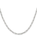 Sterling Silver Polished 3.15mm Paperclip Chain - Product Photo