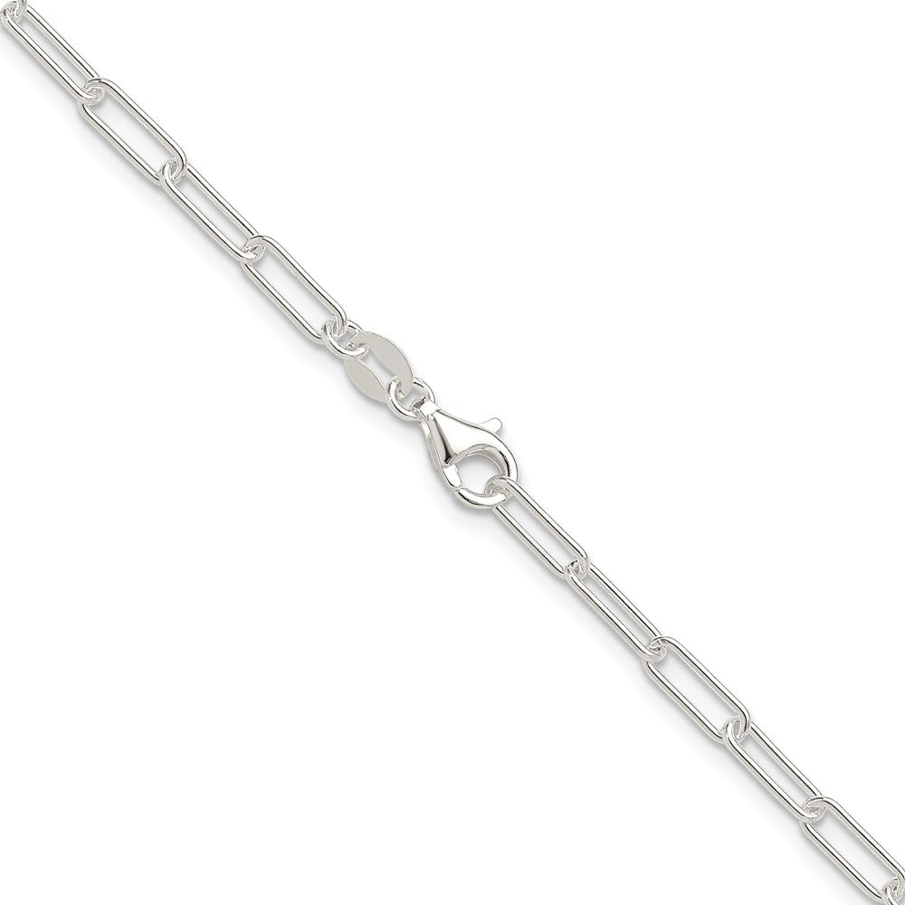 Sterling Silver Polished 3.15mm Paperclip Chain - Product Photo