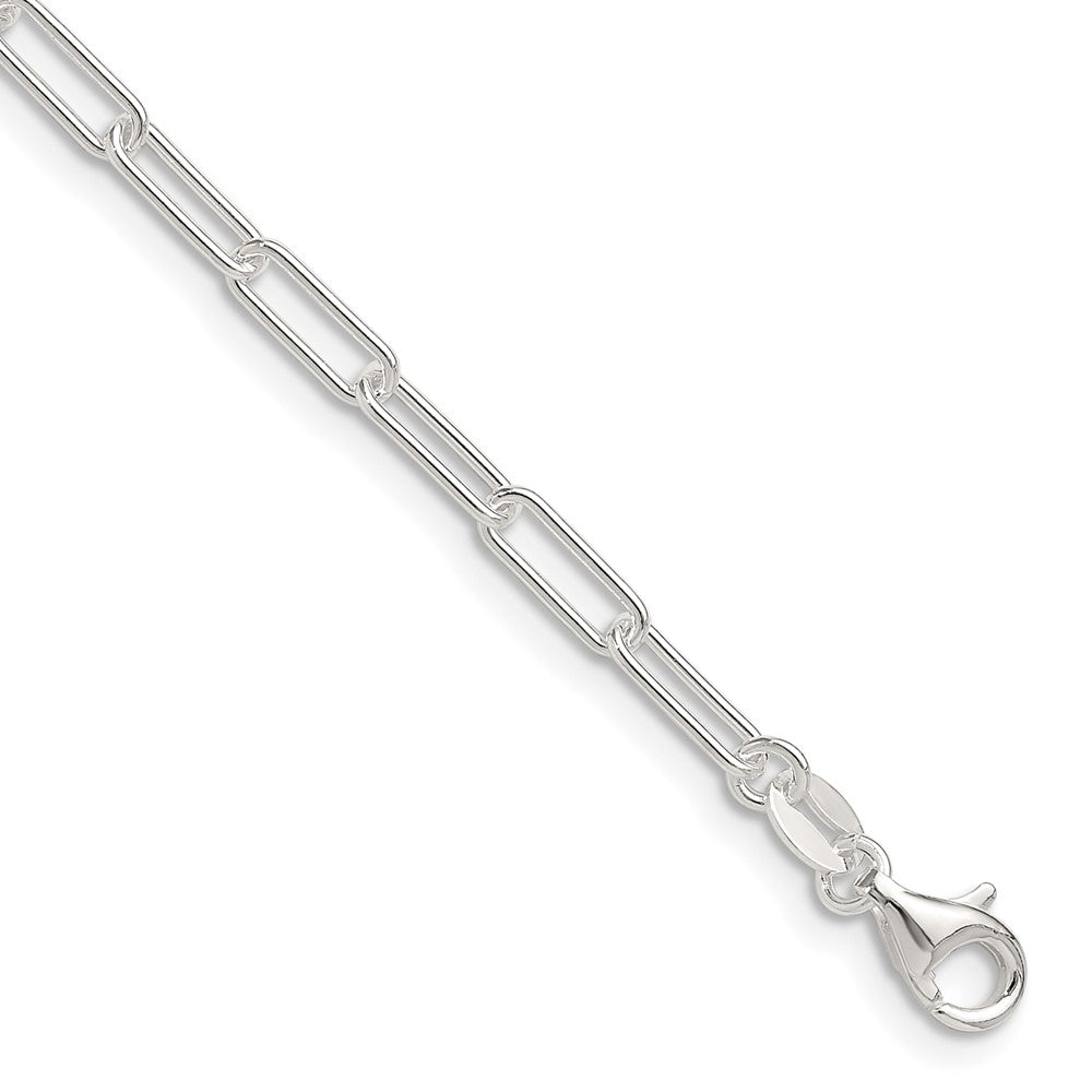 Sterling Silver Polished 3.15mm Paperclip Chain Necklace 16"-24"
