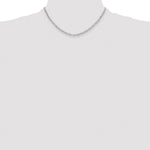 Sterling Silver Rhodium-plated Polished 3.15mm Paperclip Chain - Product Photo
