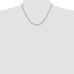 Sterling Silver Rhodium-plated Polished 3.15mm Paperclip Chain - Product Photo
