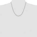 Sterling Silver Rhodium-plated Polished 3.15mm Paperclip Chain - Product Photo