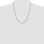 Sterling Silver Rhodium-plated Polished 3.15mm Paperclip Chain - Product Photo