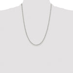 Sterling Silver Rhodium-plated Polished 3.15mm Paperclip Chain - Product Photo