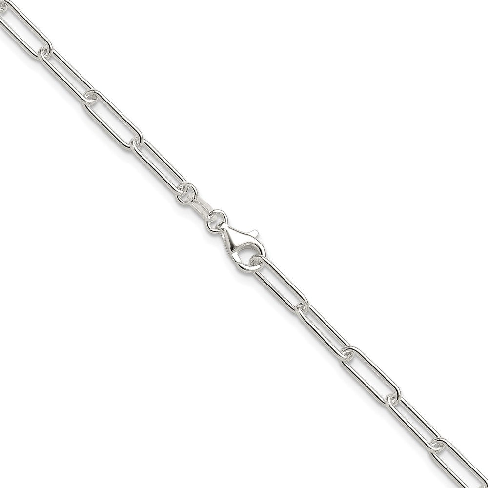 Sterling Silver Polished 3.5mm Paperclip Chain - Product Photo