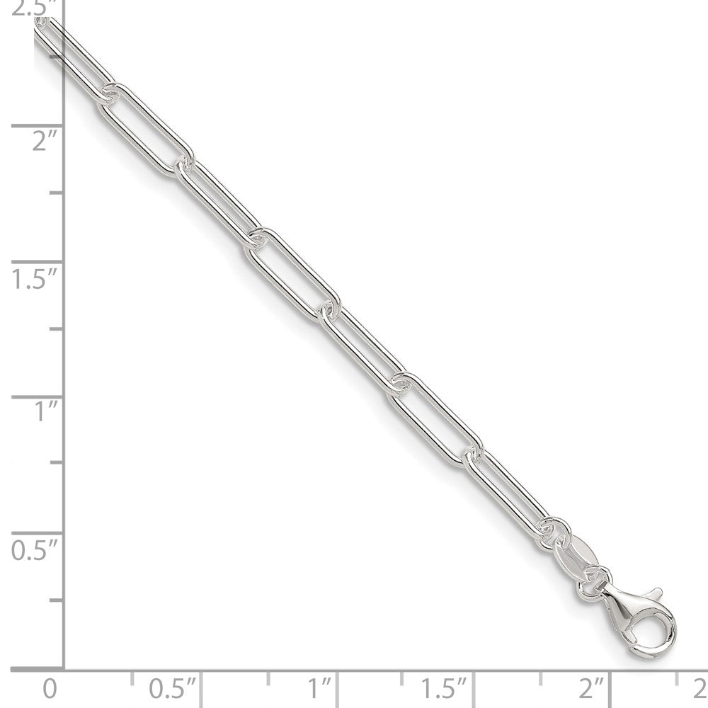 Sterling Silver Polished 3.5mm Paperclip Chain - Product Photo