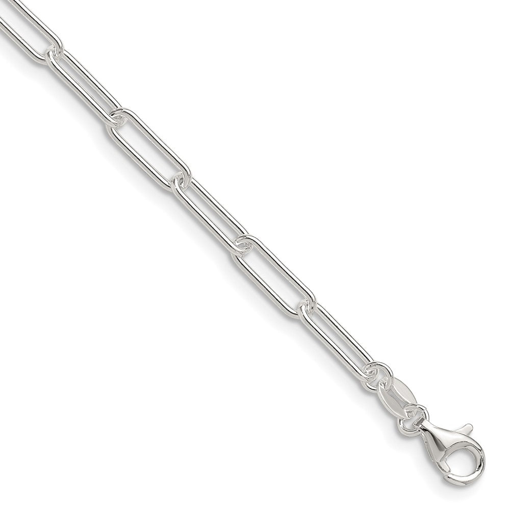 Sterling Silver Polished 3.5mm Paperclip Chain - Product Photo