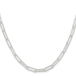 Sterling Silver Polished 4.5mm Paperclip Chain - Product Photo