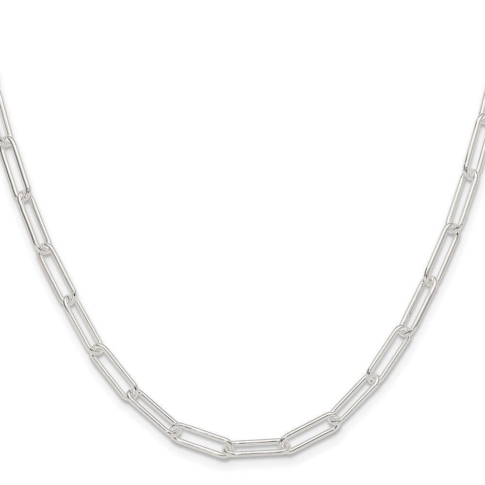 Sterling Silver Polished 4.5mm Paperclip Chain - Product Photo