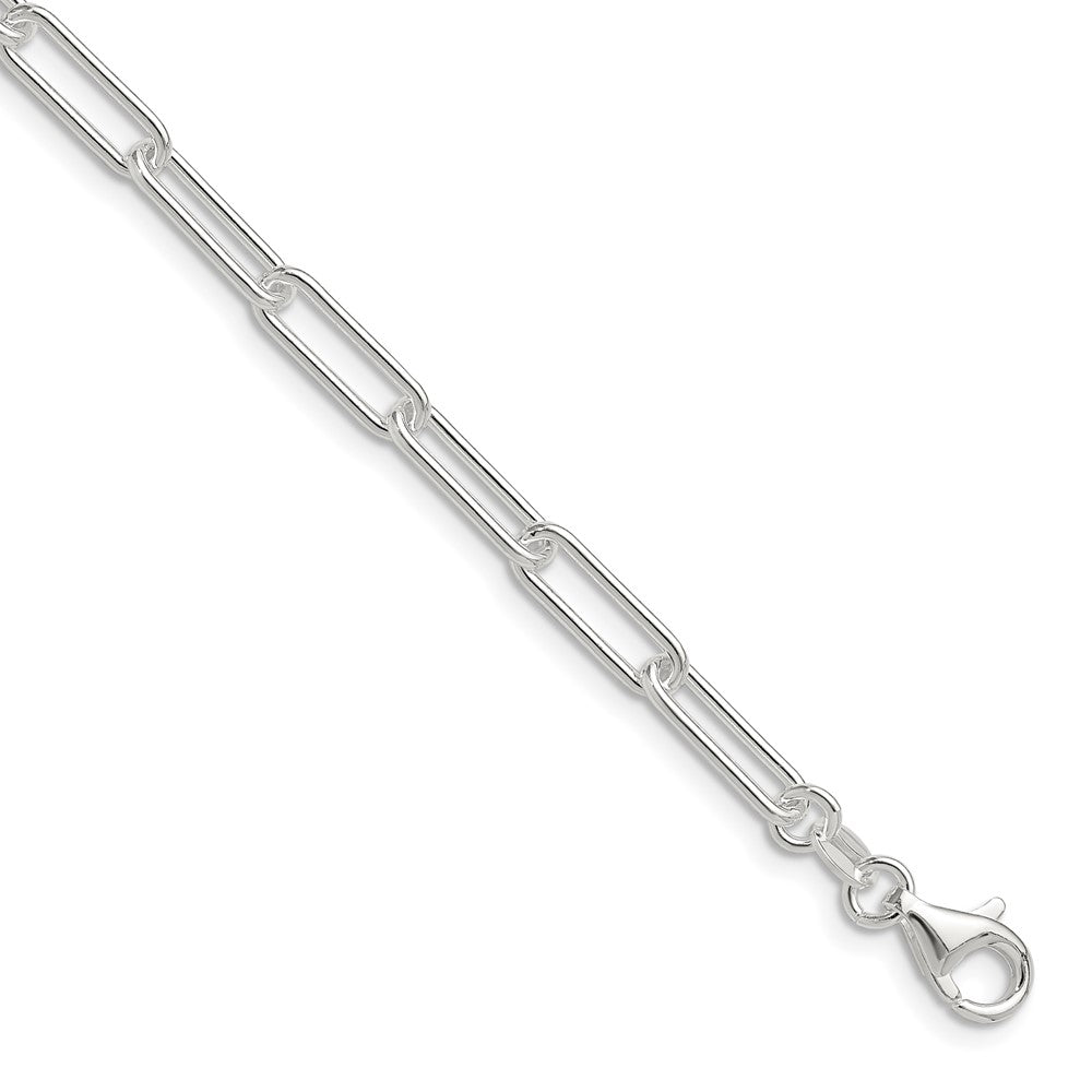 Sterling Silver Polished 4.5mm Paperclip Chain - Product Photo