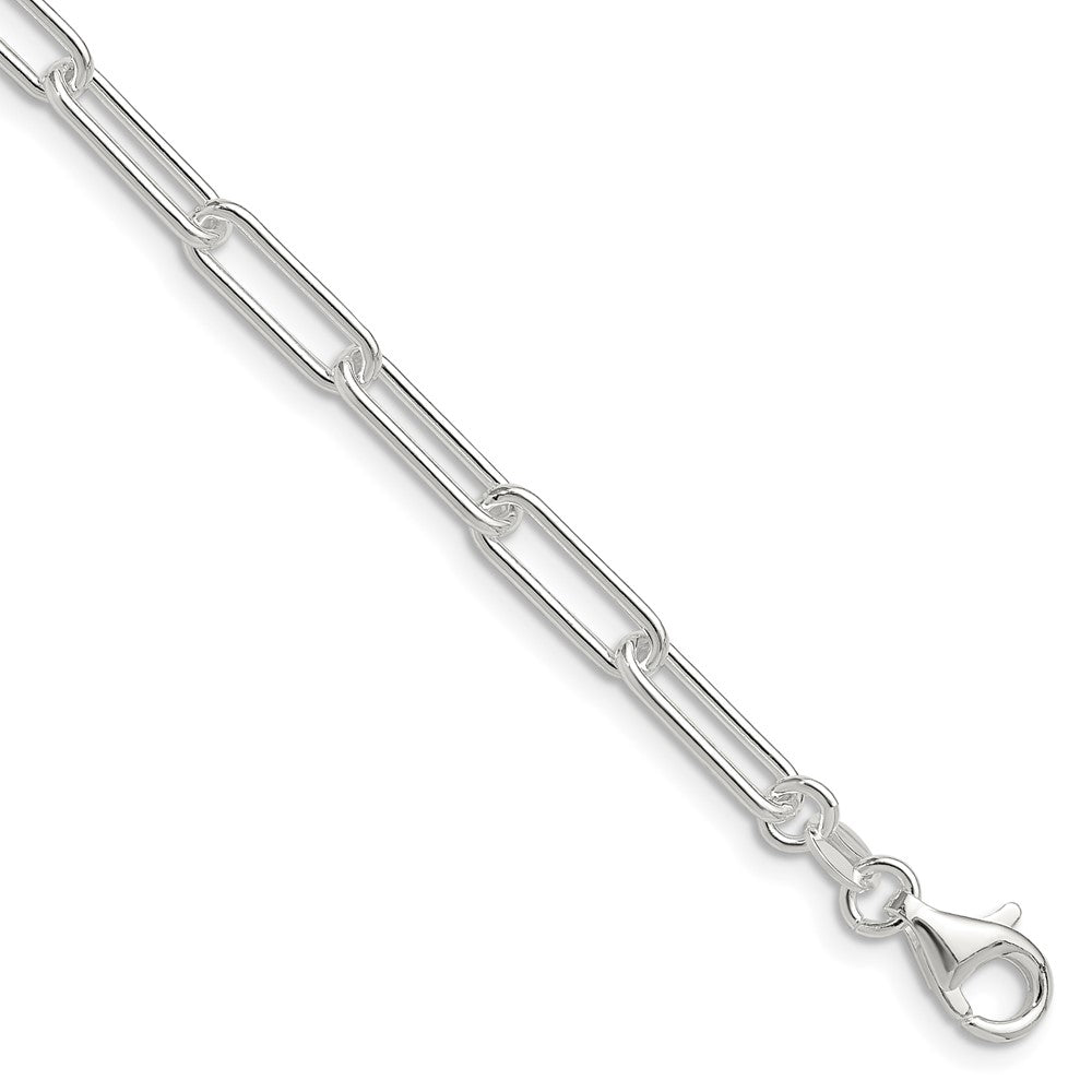Sterling Silver Polished 4.5mm Paperclip Chain - Product Photo