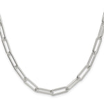 Sterling Silver Polished 5.5mm Paperclip Chain - Product Photo
