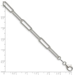 Sterling Silver Polished 5.5mm Paperclip Chain - Product Photo