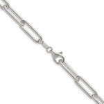 Sterling Silver Polished 6.5mm Paperclip Chain - Product Photo