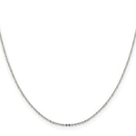 Sterling Silver 1.15mm Flat Cable Chain Necklace 16"-30" - Product Photo