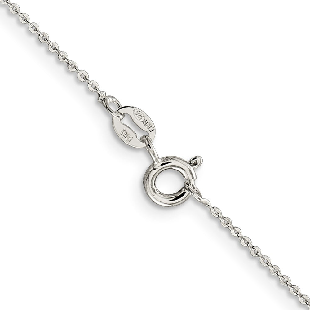 Sterling Silver 1.15mm Flat Cable Chain Necklace 16"-30" - Product Photo