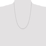 Sterling Silver 1.15mm Flat Cable Chain Necklace 16"-30" - Product Photo