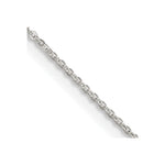 Sterling Silver 1.15mm Flat Cable Chain Necklace 16"-30" - Product Photo
