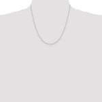 Sterling Silver 1mm 8 Sided Diamond-Cut Cable Chain Necklace 14"-30" - Product Photo
