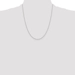 Sterling Silver 1mm 8 Sided Diamond-Cut Cable Chain Necklace 14"-30" - Product Photo