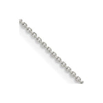 Sterling Silver 1mm 8 Sided Diamond-Cut Cable Chain Necklace 14"-30" - Product Photo