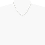 Sterling Silver 1.65mm Diamond-cut Long Link Cable Chain Necklace 16"-30" - Product Photo