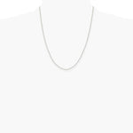 Sterling Silver 1.65mm Diamond-cut Long Link Cable Chain Necklace 16"-30" - Product Photo