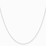 Sterling Silver .95mm Forzantine Cable Chain Necklace 16"-24" - Product Photo