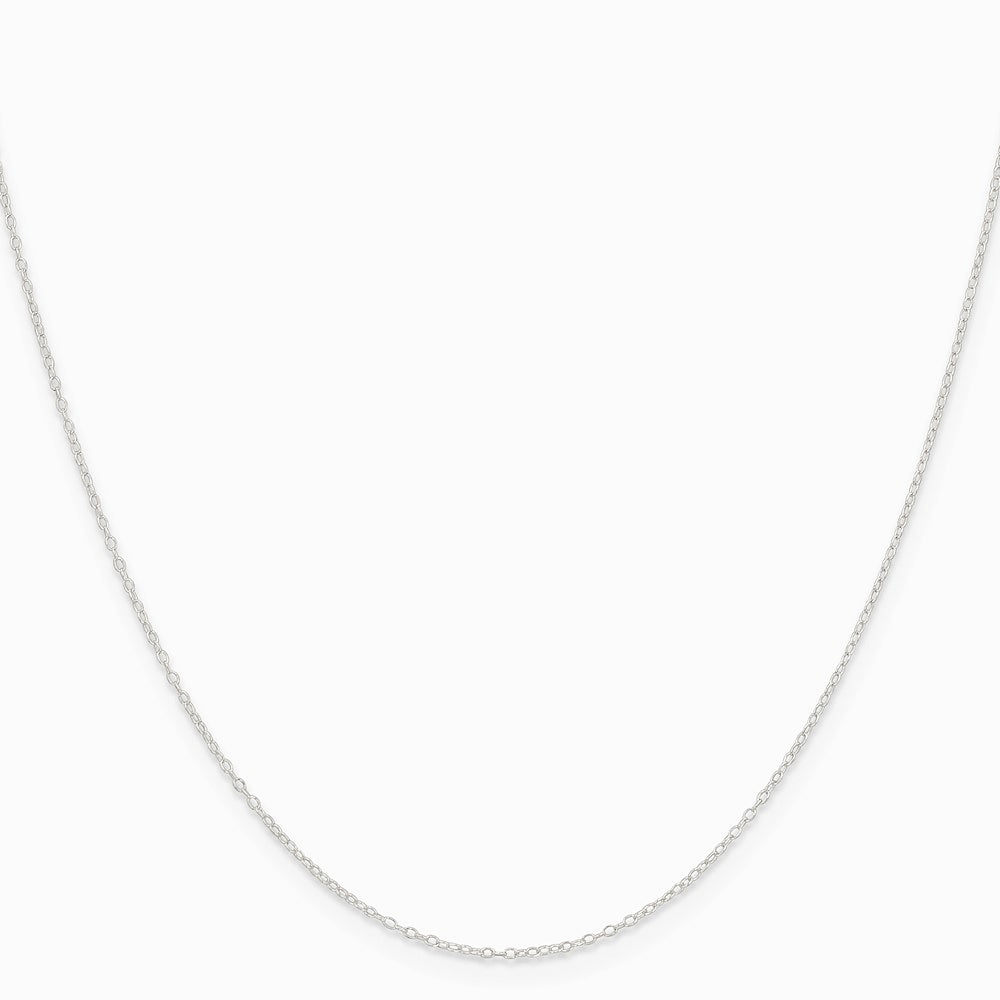 Sterling Silver .95mm Forzantine Cable Chain Necklace 16"-24" - Product Photo