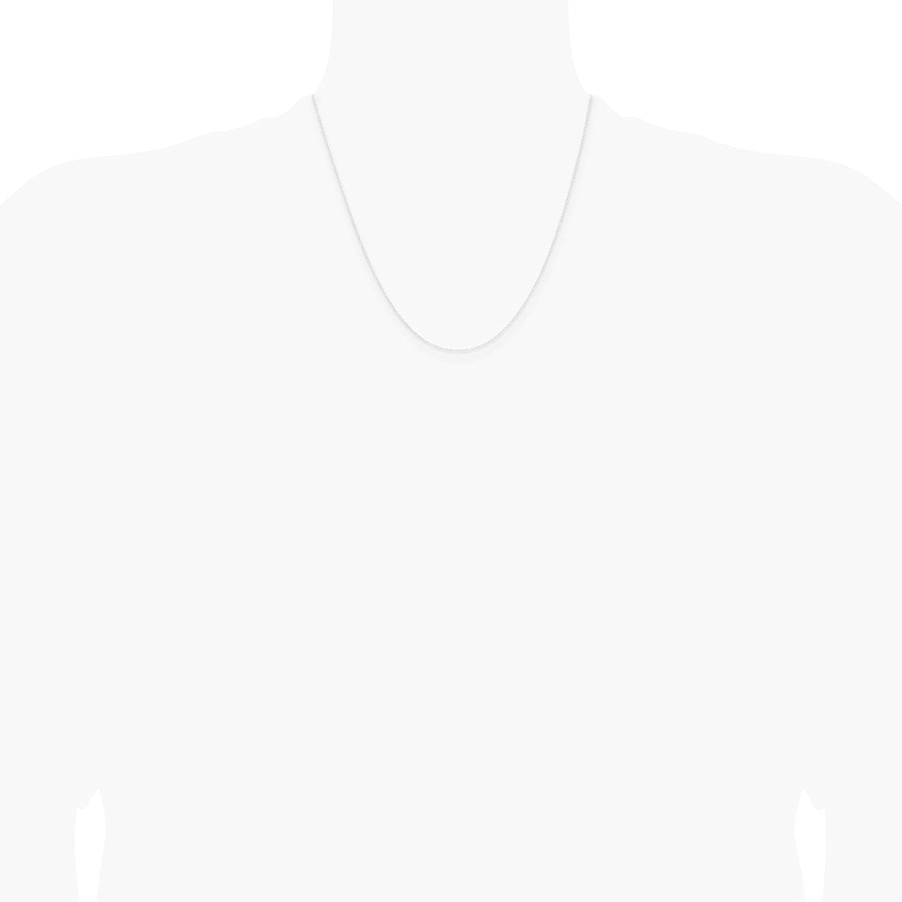 Sterling Silver .95mm Forzantine Cable Chain Necklace 16"-24" - Product Photo