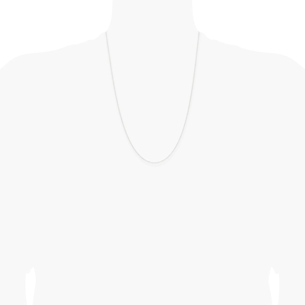 Sterling Silver .95mm Forzantine Cable Chain Necklace 16"-24" - Product Photo