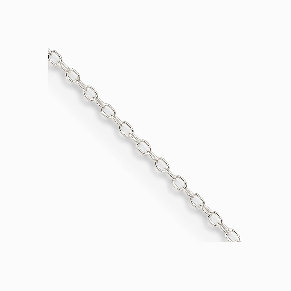 Sterling Silver .95mm Forzantine Cable Chain Necklace 16"-24" - Product Photo