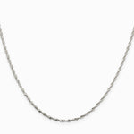 Sterling Silver 1.65mm Twisted Herringbone Chain Necklace 16"-24" - Product Photo