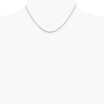 Sterling Silver 1.65mm Twisted Herringbone Chain Necklace 16"-24" - Product Photo