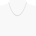 Sterling Silver 1.65mm Twisted Herringbone Chain Necklace 16"-24" - Product Photo