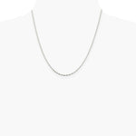Sterling Silver 1.65mm Twisted Herringbone Chain Necklace 16"-24" - Product Photo