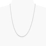 Sterling Silver 1.65mm Twisted Herringbone Chain Necklace 16"-24" - Product Photo