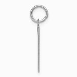 Sterling Silver/Rhodium-plated Satin Number 7 Charm - Product Photo