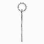 Sterling Silver/Rhodium-plated Satin Number 3 Charm - Product Photo