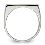 Sterling Silver 9x19mm Closed Back Signet Ring - Product Photo