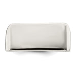 Sterling Silver 9x19mm Closed Back Signet Ring - Product Photo