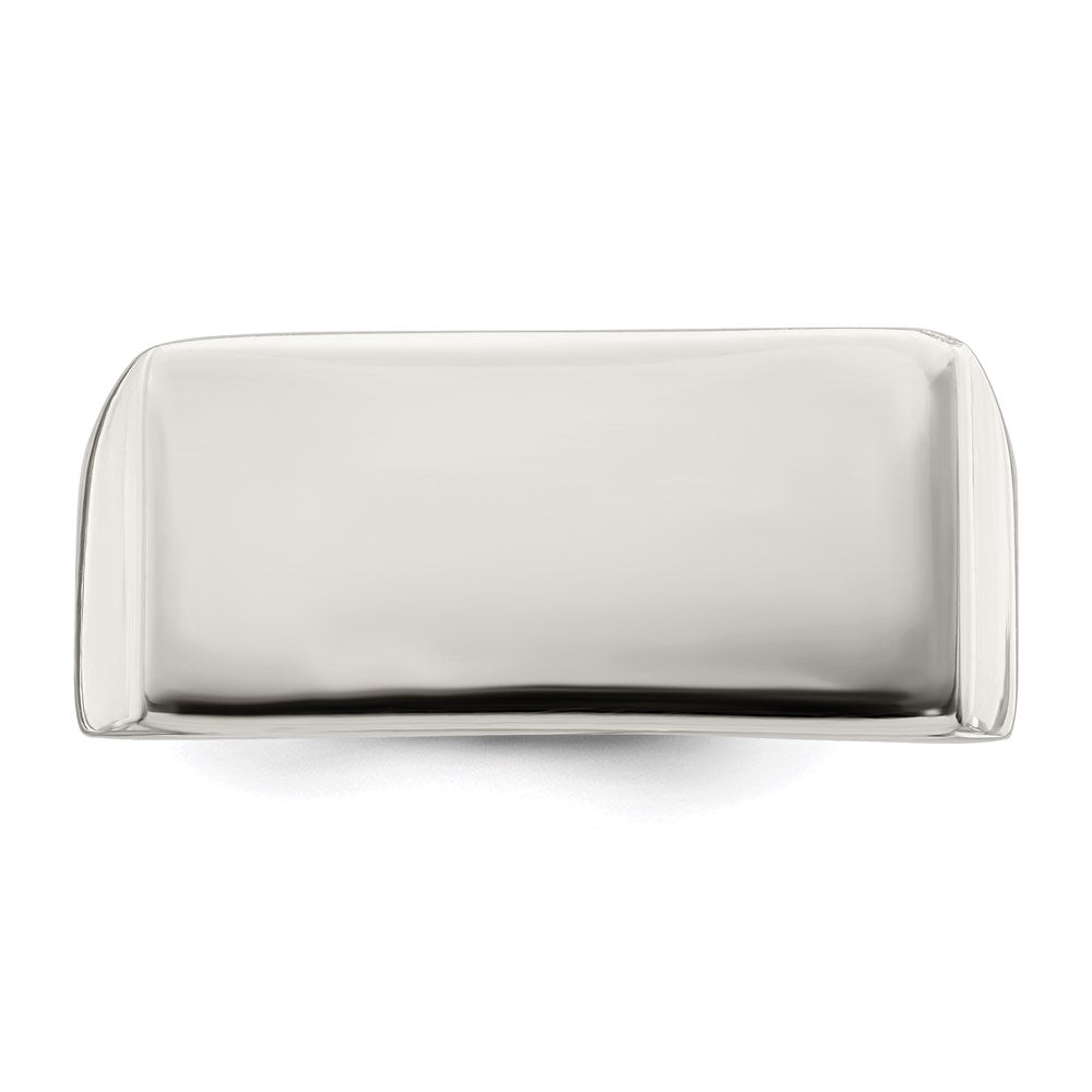 Sterling Silver 9x19mm Closed Back Signet Ring - Product Photo