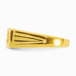 Sterling Silver Gold-tone Polished DAD Ring - Product Photo