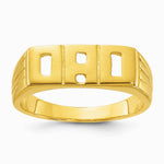 Sterling Silver Gold-tone Polished DAD Ring - Product Photo