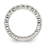 Sterling Silver Rhodium-plated CZ Band - Product Photo