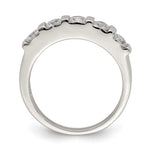 Sterling Silver Rhodium-plated CZ 5-Stone Ring - Product Photo