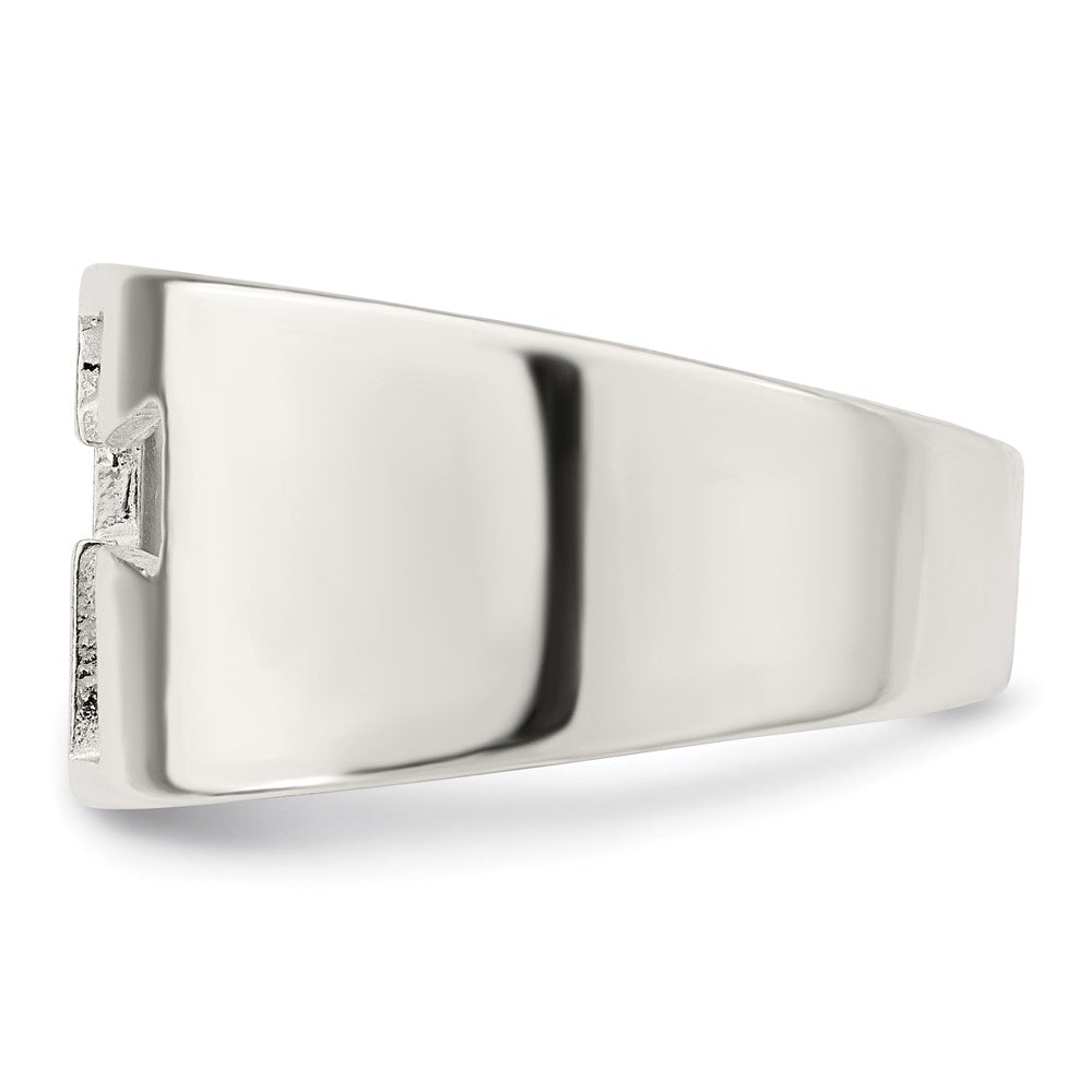 Sterling Silver Cross Cutout Ring - Product Photo